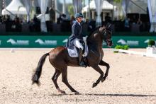 Foto: Die Sieger im Grand Prix de Dressage, Christian Simonson und Indian Rock - Fotograf: ©Centre Line Medi