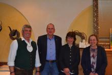 Foto: Die neue Vorstandschaft in Schwaben (v.l.) Walter Herz, Jakob Maier, Barbara Müller, Birgit Liebhaber - © Pferdezuchtverband Schwaben
