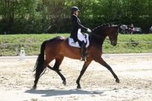 Foto: Marielle Anumu und Treffinger's First Florence sicherten sich in Zaisenhausen den ersten gemeinsamen S-Sieg. - Fotograf: © D. Matthaes