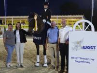 Foto: Jana Lang und Baron siegen auch bei der zweiten Qualifikation des iWEST Dressur Cups 2026 in Winterlingen. - Fotograf: © Roger Müller Foto: Jana Lang und Baron siegen auch bei der zweiten Qualifikation des iWEST Dressur Cups 2026 in Winterlingen. - Fotograf: © Roger Müller