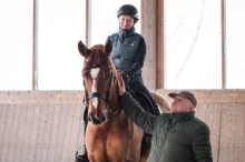 Foto: Renate Gohr-Bimmel und Jürgen Bimmel trainieren nun auf dem Zillhardtshof in Schwaikheim - Fotograf: © Leonie Wolff Foto: Renate Gohr-Bimmel und Jürgen Bimmel trainieren nun auf dem Zillhardtshof in Schwaikheim - Fotograf: © Leonie Wolff