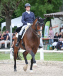 Foto: Vanessa Prietz und Quentin trabten in Schwendi zum ersten S**-Sieg. - Fotograf: © D. Matthaes