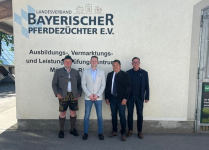 Foto: Der neue Landesvorstand v.l.: Vitus Gasteiger, Tobias Galmbacher, Hans Schiller und Marcel Mahr - Fotograf: © Landesverband