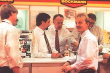 Foto: Böckmann-Stand auf der ersten Equitana in den sechziger Jahren - Fotograf: Böckmann Foto: Böckmann-Stand auf der ersten Equitana in den sechziger Jahren - Fotograf: Böckmann