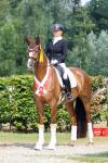 Foto: Westfalen-Champion der fünfjährigen Dressurpferde Gut Neuenhof´s Maxima NRW v. Maxim - Fotograf: LL Foto
