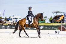 Foto: Malin Hansen-Hotopp/Callfield in der CCI4*-S Dressur - Fotograf: Baborówko Equestrian Festival