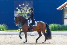 Foto: Cathrine Laudrup-Dufour (DEN) und Mount St John Freestyle ließen keinen Zweifel an ihrer Favoritenrolle - Fotograf: sportfotos-lafrentz.de
