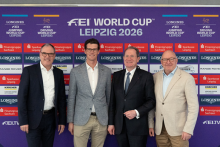 Foto: Vorab-Pressekonferenz 16.12.26 - v.l. Martin Buhl-Wagner, Harm Lahde, Dr. Harald Langenfeld, Volker Wulff - Fotograf: EG Foto: Vorab-Pressekonferenz 16.12.26 - v.l. Martin Buhl-Wagner, Harm Lahde, Dr. Harald Langenfeld, Volker Wulff - Fotograf: EG