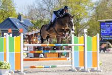 Foto: Sicherer Sieg für Thore Stieper mit Criminal Blue in der Großen Tour beim 2. CSE Ehlersdorf - Fotograf: Ch. Beeck