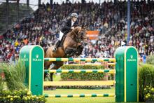 Foto: Das Foto zeigt den aktuellen Anwärter auf den Rolex Grand Slam of Show Jumping, Richard Vogel. Mit seinem Top-Pferd United Touch zählt er auch beim TSCHIO zu den Favoriten - Fotograf: Jasmin Metzner/CHIO Aachen