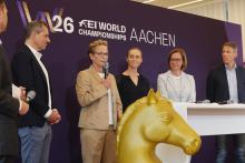 Foto: Die neunfache Weltmeisterin in der Dressur, Isabell Werth, schwärmt von Aachen als Gastgeber der FEI World Championships - Fotograf: ALRV/Andreas Steindl