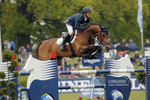 Foto: Kent Farrington (USA) mit Voyeur, Weltranglistenerster und Sieger Longines Global Champions Tour Großer Preis von Hamburg, kommt nach Berlin - Fotograf: Sportfotos-Lafrentz.de