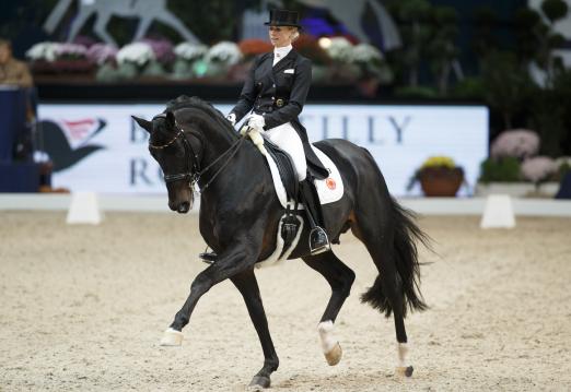 Foto: Siegerin in der Teilwertung zu "MEGGLE Champion of Honour", Jessica von Bredow-Werndl - Fotograf: Sportfoto-Lafrentz.de