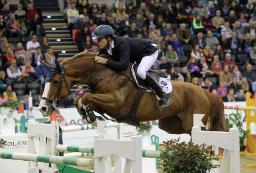 Foto: Gert Jan Bruggink und Andrea bei den Internationalen Oldenburger Pferdetagen 2013 - Fotograf: sportfotos-lafrentz.de