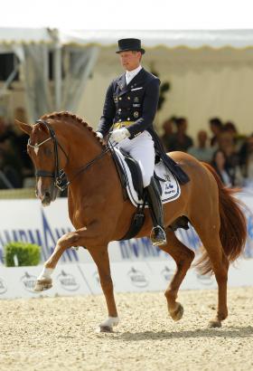 Foto: Patrik Kittel & Watermill Scandic beim Internationalen Dressurfestival in Lingen 2012 - Fotograf: sportfotos-lafrentz.de