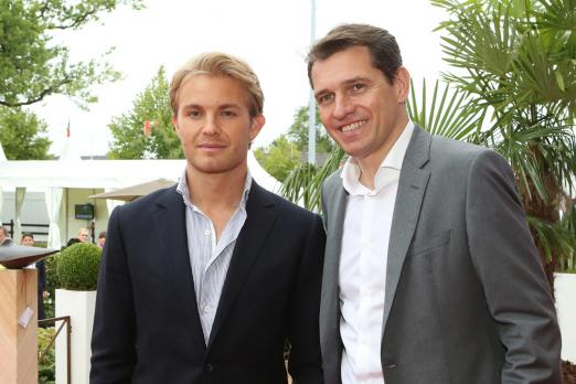 Foto: Nico Rosberg (links) und Michael Mronz - Fotograf: CHIO Aachen/ Andreas Steindl