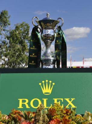 Foto: Rolex Grand Slam Trophy in the “International Ring” of Spruce Meadows - Fotograf: Rolex Grand Slam of Show Jumping/Kit Houghton