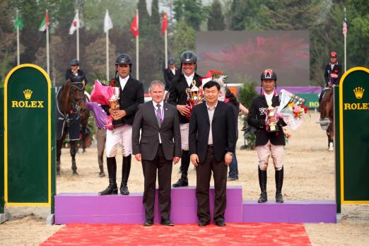 Foto: Franz-Josef Dahlmann in der Mitte, Matteo Giunti, und Li Zhenqiang. - Fotograf: EN GARDE