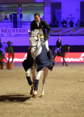 Foto: Toni Hassmann, Sieger der internationalen Prüfung beim CSI Neustadt-Dosse - Fotograf: Stefan Lafrentz