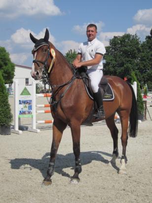 Foto: Sieger im S Springen- Carlo Beisswenger und Carisma