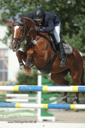 Foto: Sieger Marc Poppel auf Felix - Fotograf: Fotoagentur Dill 