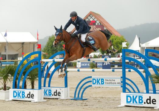 Foto: Holger Wulschner (GER) & Fine Lady gewannen die erste Etappe der DKB-Riders Tour in Hagen 2014 - Fotograf: Stefan Lafrentz