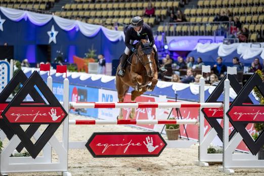 Foto: Felix Haßmann und Balance waren die Schnellsten im Selleria Equipe Speed-Cup - Fotograf: Sportfotos-Lafrentz