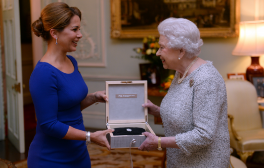 Foto: FEI President HRH Princess Haya and Queen Elizabeth II - Fotograf: FEI
