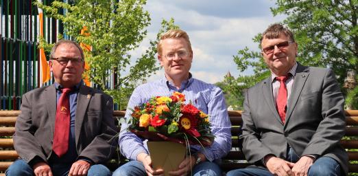 Foto: AGS-Vorstand v. li: Detlef Schwolow, Carsten Grill, Wolfgang Jung - Fotograf: AGS