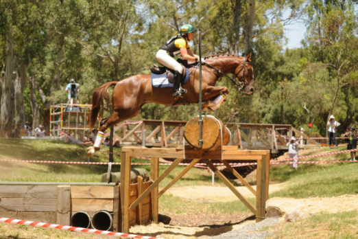 Beijing 2008 Olympic Games team silver medallist Megan Jones with Kirby Park Allofasudden are all set for the FEI Classics™ at the Australian International 3 Day Event in Adelaide (AUS). (Julie Wilson/FEI) 