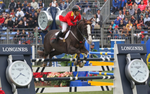 Foto: China's Daniel Zhao won the Longines FEI World Cup™ Jumping 2014/2015 China League. - Fotograf: FEI