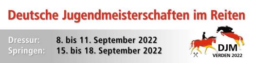 Foto: Logo Deutsche Jugendmeisterschaften - Fotograf: pVerd-event GmbH