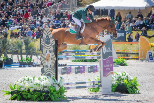 Conor Swail and Grafton clinched victory for Ireland in the opening leg of the Furusiyya FEI Nations Cup™ Jumping 2015 series at Ocala, Florida (USA) today. (FEI/Anthony Trollope) 