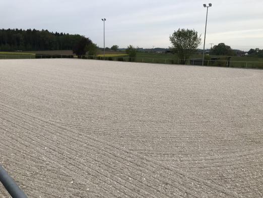 Foto: Der fertiggestellte Platz des RFV Jagstzell - Fotograf: Privat