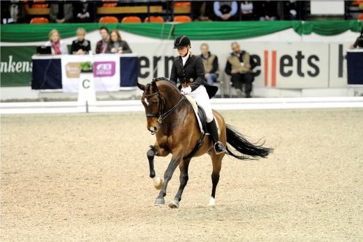 Foto: Isabell Werth und El Santo NRW, Sieger im Grand Prix de Dressage am Samstag in Neumünster 2012 - Fotograf: Karl-Heinz Frieler 