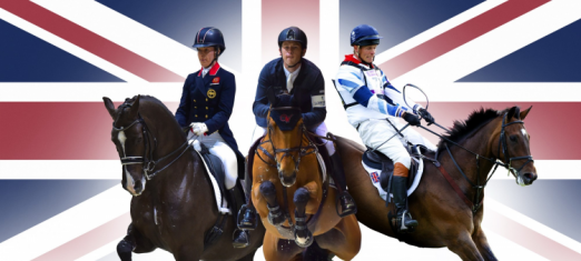 Foto: 1: British riders have broken all-time records, occupying the world number one slots in all three Olympic equestrian disciplines. Pictured from left: Charlotte Dujardin and Valegro, leaders of the FEI World Individual Dressage Rankings; Scott Brash, world number one on the Longines Rankings, aboard Ursula XII; and William Fox-Pitt, who tops the FEI World Eventing Athlete Rankings, pictured here at the London 2012 Olympic Games riding Lionheart. - Fotograf: © FEI/Arnd Bronkhorst and Jacques Toffi