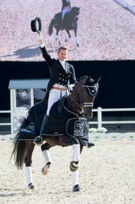Foto: So sollte man reiten können! Die Sieger der GLOCK CDI4* Musikkür: GLOCK Rider Edward Gal und GLOCK’s Undercover - Fotograf: Nini Schäbel