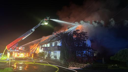 Foto: Brand in Bad Wildbad - Fotograf: KFV Calw