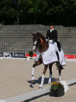 Foto: Beim Prix St. Georges wieder dabei: Jasmin Schaudt - Fotograf: Heusel