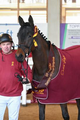 Foto: Sieger der dreiährigen Sportponies: Gründleinhofs Glücksgarant - Fotograf: Hubert Fischer.