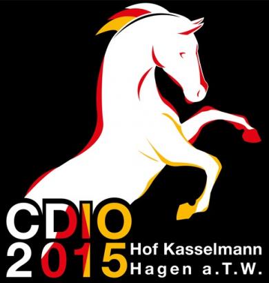 Foto: Das Logo für den CDIO Nationenpreis Dressur vom 8.-12. Juli 2015 auf dem Hof Kasselmann in Hagen a.T.W.. - Fotograf: P.S.I. GmbH