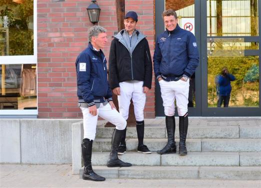 Foto: Drei Olympiasieger im Springreiten _ Ludger Beerbaum, Steve Guerdat und Jeroen Dubbeldam (v.l.) - Fotograf: RI