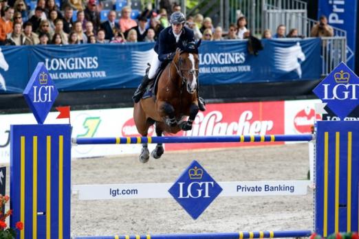 Foto: Alle Wendungen am Punkt und dazwischen Vollgas: Ben Maher (GBR) und Urico - Fotograf: Manfred Leitgeb