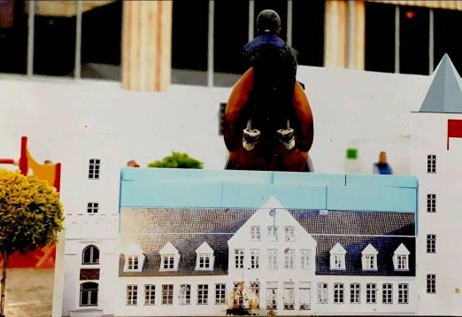 Foto: Ab über die Mauer - Philip Rüping über dem einst selbst "designten" Hindernis der Breitenburger Reitertage - Fotograf: N. Mayer-Mieck