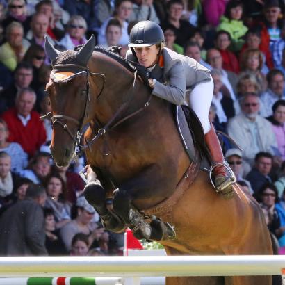 Foto: Meredith Michaels-Beerbaum beim CHIO Aachen 2012 - Fotograf: CHIO Aachen/Andreas Steindl