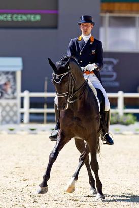 Foto: GLOCK Rider Hans Peter Minderhoud (NED) mit Withney van 't Genthof- Fotograf: Michael Rzepa