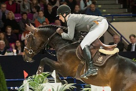 Latvia’s Kristaps Neretnieks won the FEI World Cup™ Jumping Central European League Final 2015 at Warsaw, Poland. (FEI/Karol Rzeczycki) 