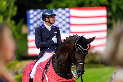 Foto: Katapultiert sich damit in die allererste Reihe der Olympiakandidaten - Marcus Orlob (USA) mit Jane - Fotograf: Sportfotos-Lafrentz.de