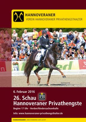 Foto: Der Verein der Hannoveraner Privathengsthalter lädt ein zur 26. Hengstschau am 6. Februar in Verden
