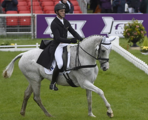 Foto: Paul Tapner (AUS) and Kilronan produce a stunning test to take the lead after the first day of Dressage at the Mitsubishi Badminton Horse Trials, fourth leg of the FEI Classics™ series. - Fotograf: Kate Houghton/FEI